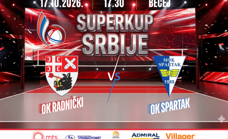Radnički protiv Spartaka otvara sezonu borbom za trofej Superkupa Srbije