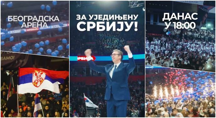VELIKI SKUP DANAS U BEOGRADSKOJ ARENI: Vučić najavio posebno iznenađenje, stiže i specijalni gost