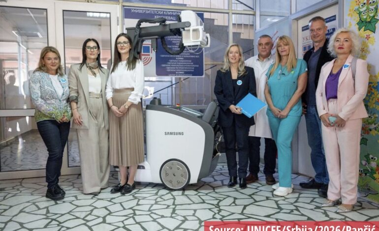 VELIKA DONACIJA ZA NAJMLAĐE PACIJENTE: Neonatologija UKC Kragujevac dobila mobilni rendgen vredan 12 miliona dinara